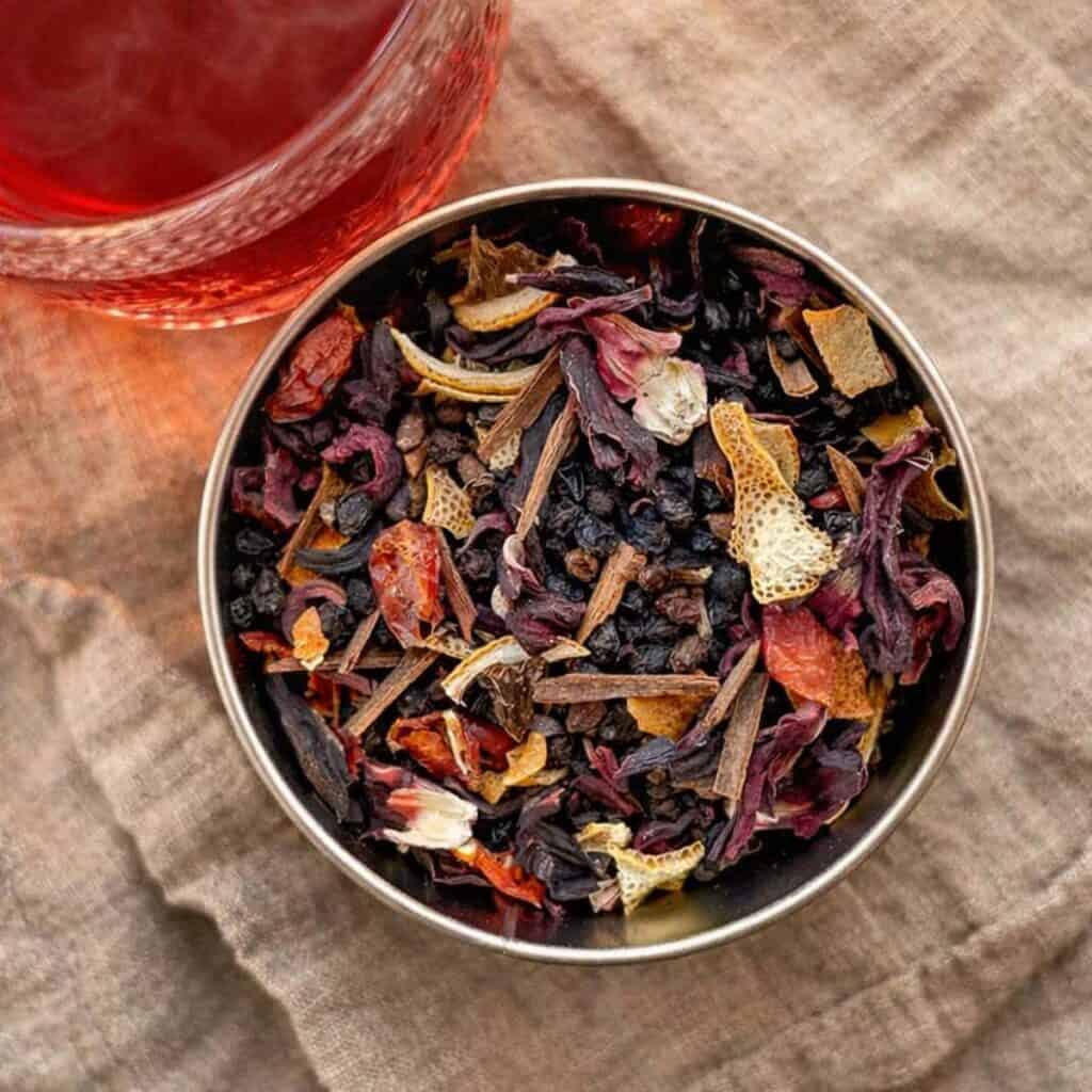 Spiced Elder Glow (Elderberry Tea Blend)