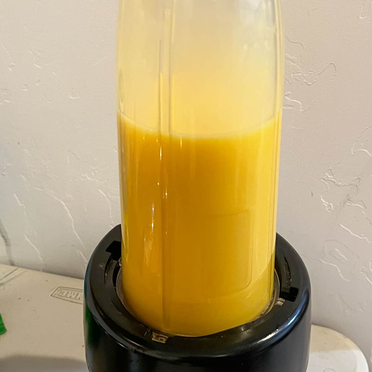 eggs blended in a blender. 