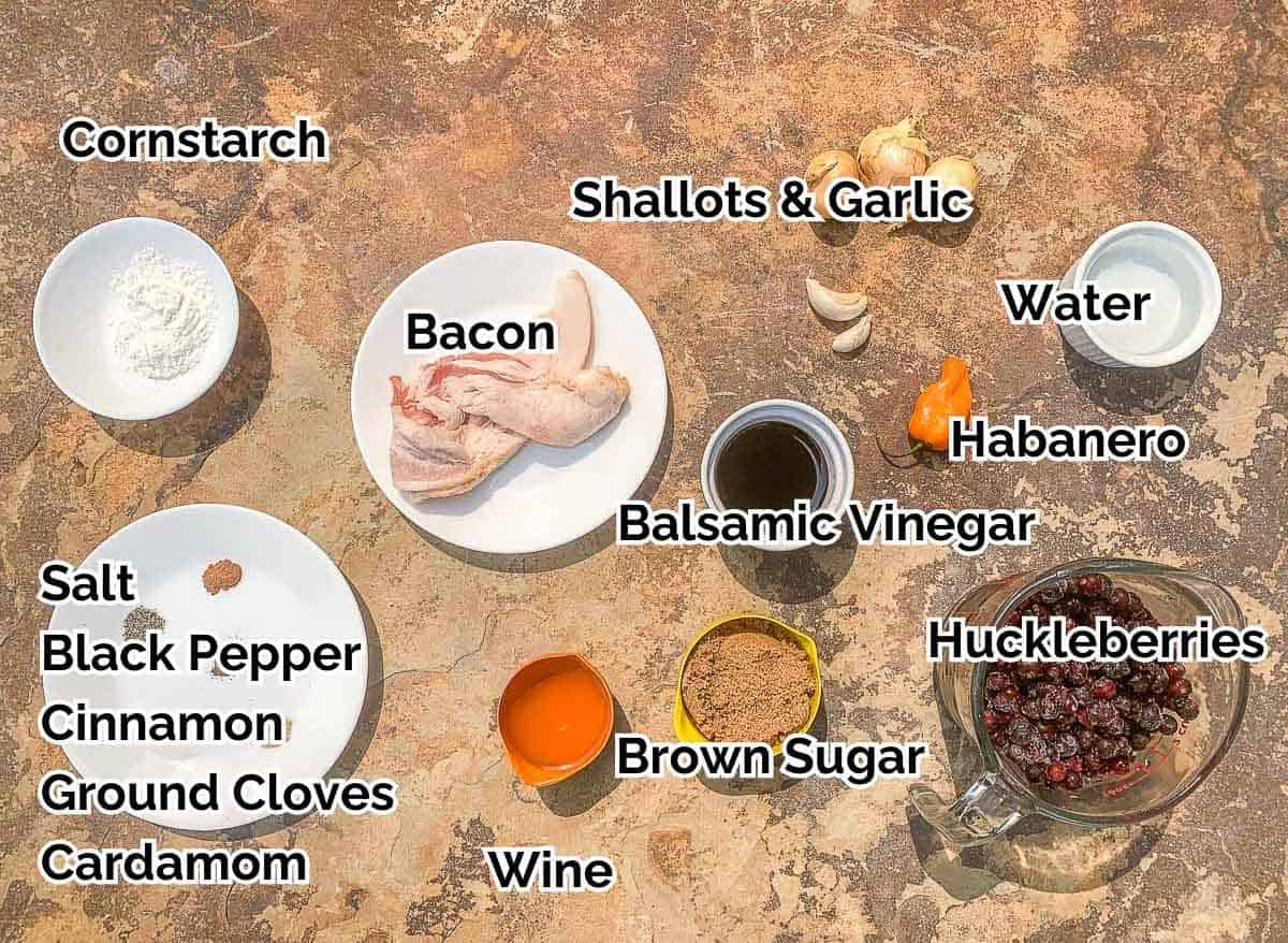 huckleberry chutney ingredients. 
