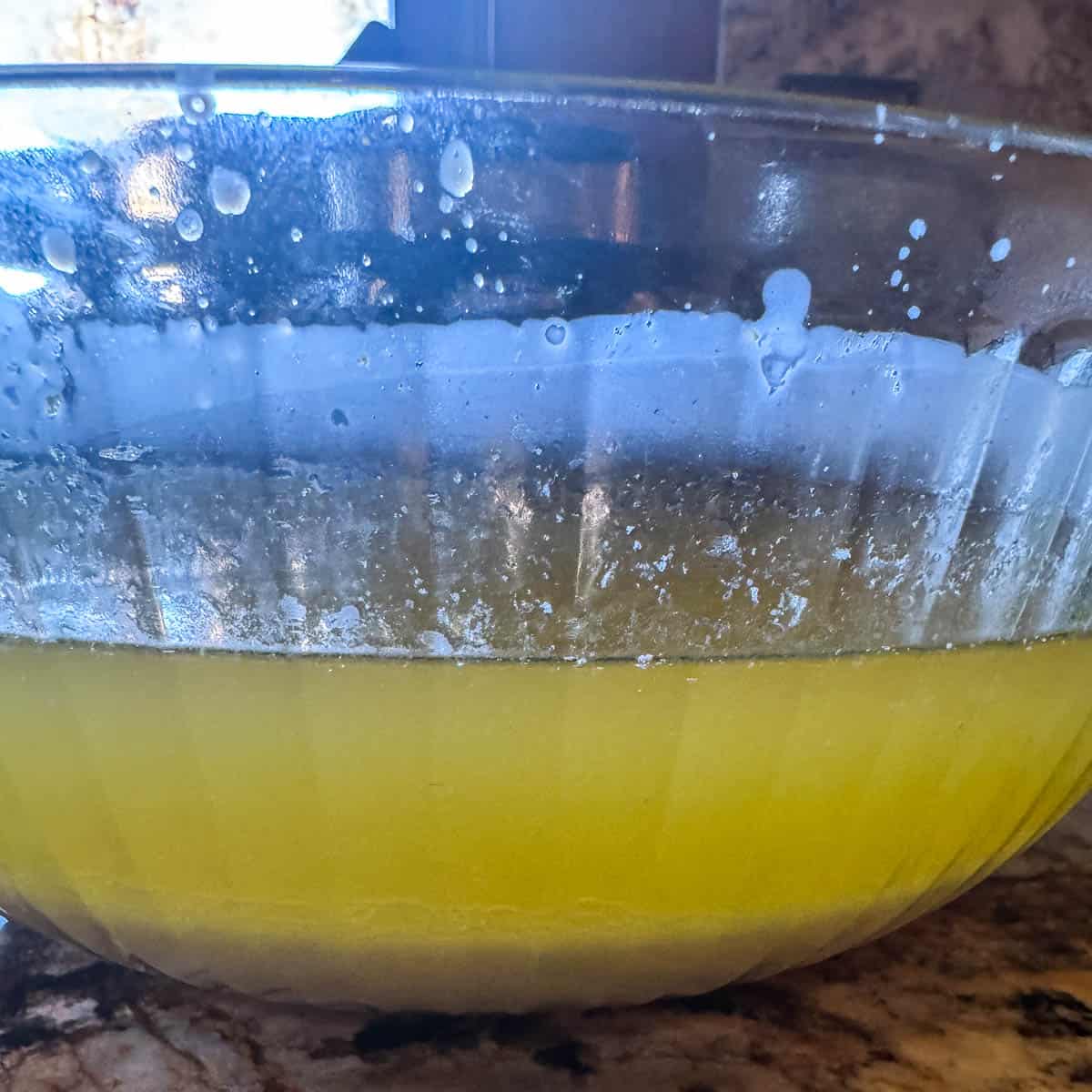 rendered tallow in a bowl
