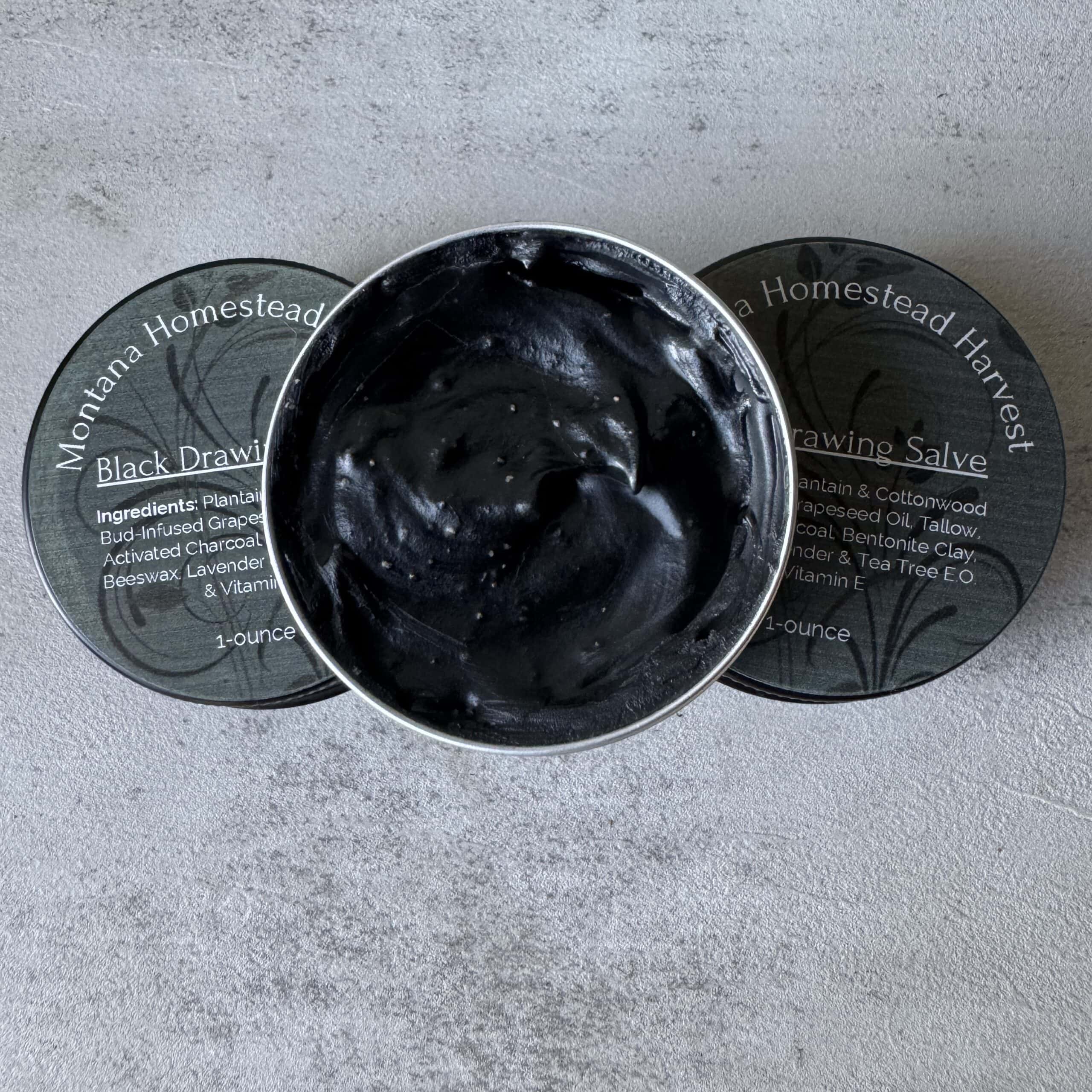 Black Drawing Salve (Activated Charcoal & Bentonite Clay)