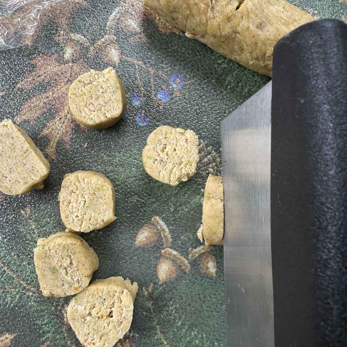 spruce tip shortbread cookies