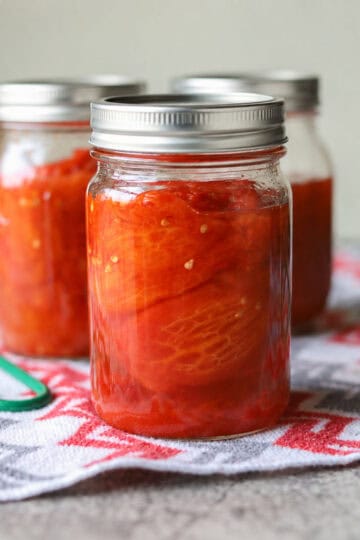 3 jars of pressure canned tomatoes