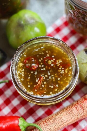 purple tomatillo jam