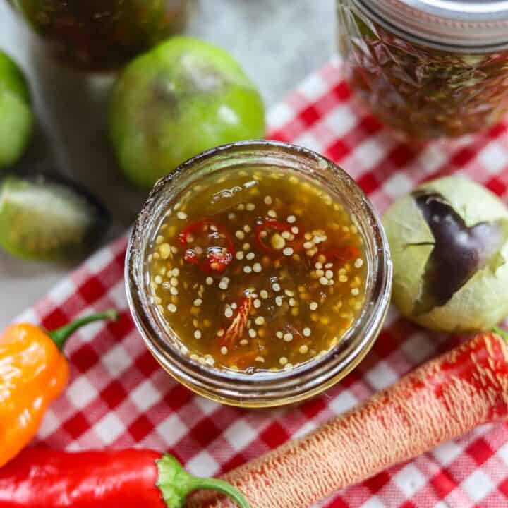 purple tomatillo jam